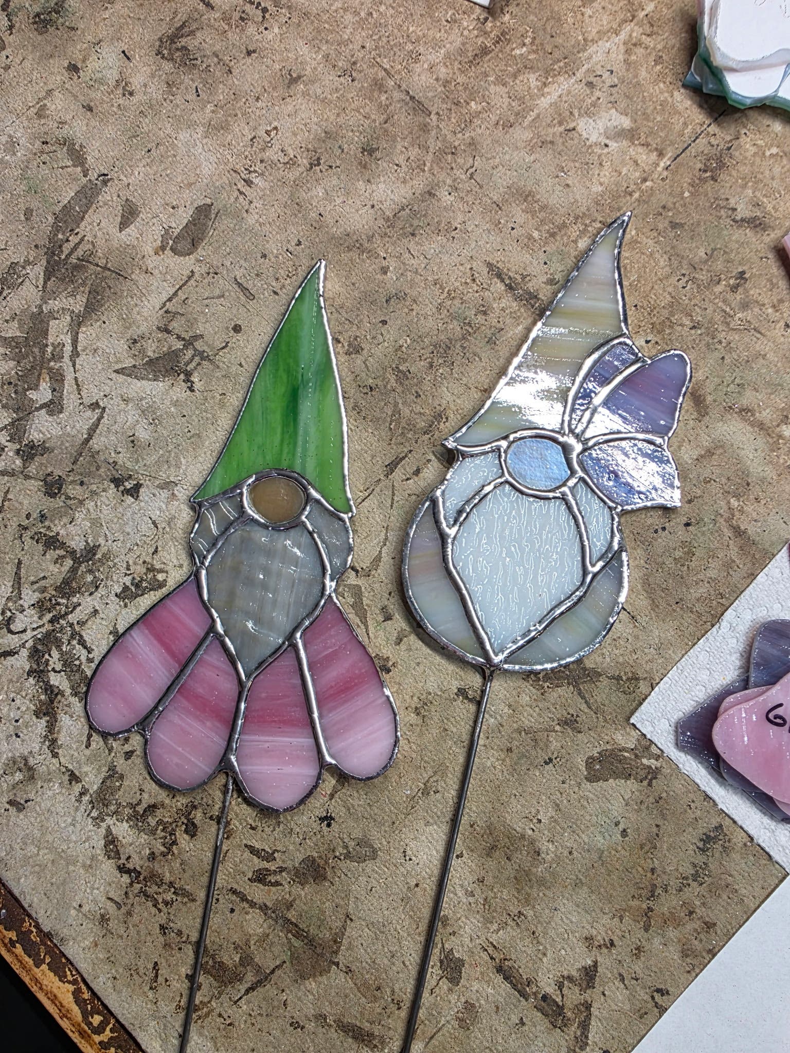Stained Glass Garden Gnomes