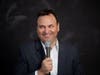 Comedian Vince Valentine perform at the standup comedy show.