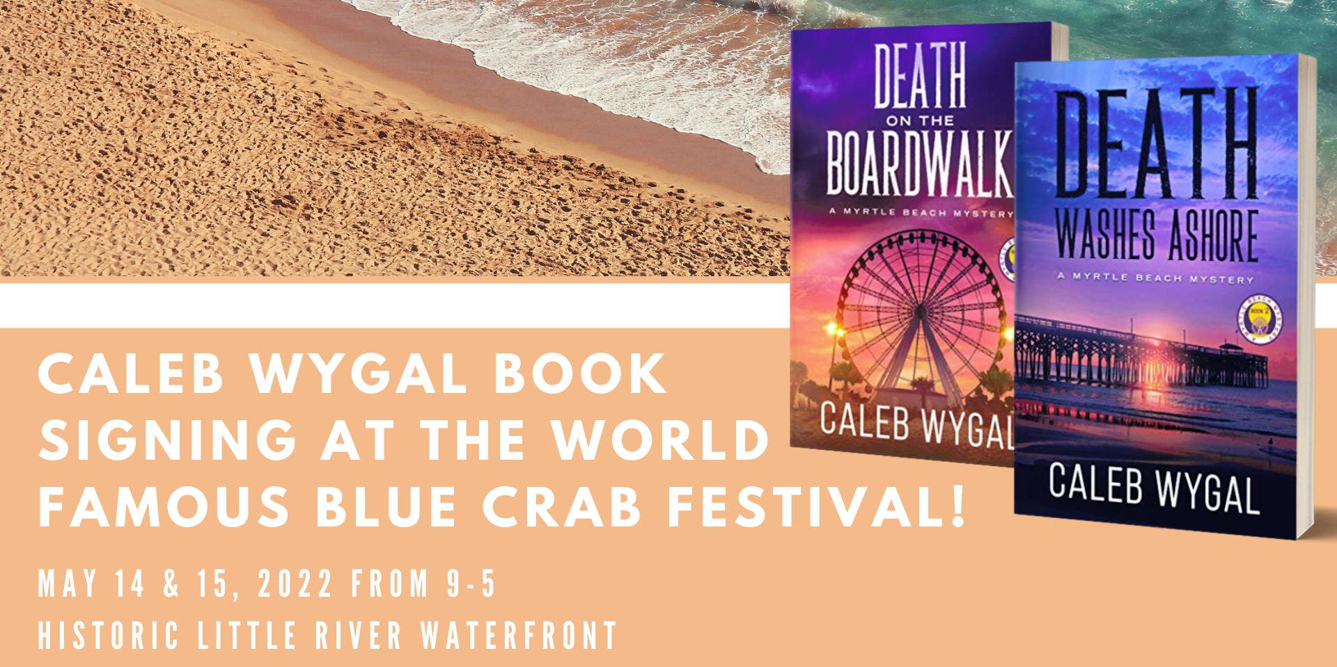 May 15 Caleb Wygal Book Signing at the World Famous Blue Crab
