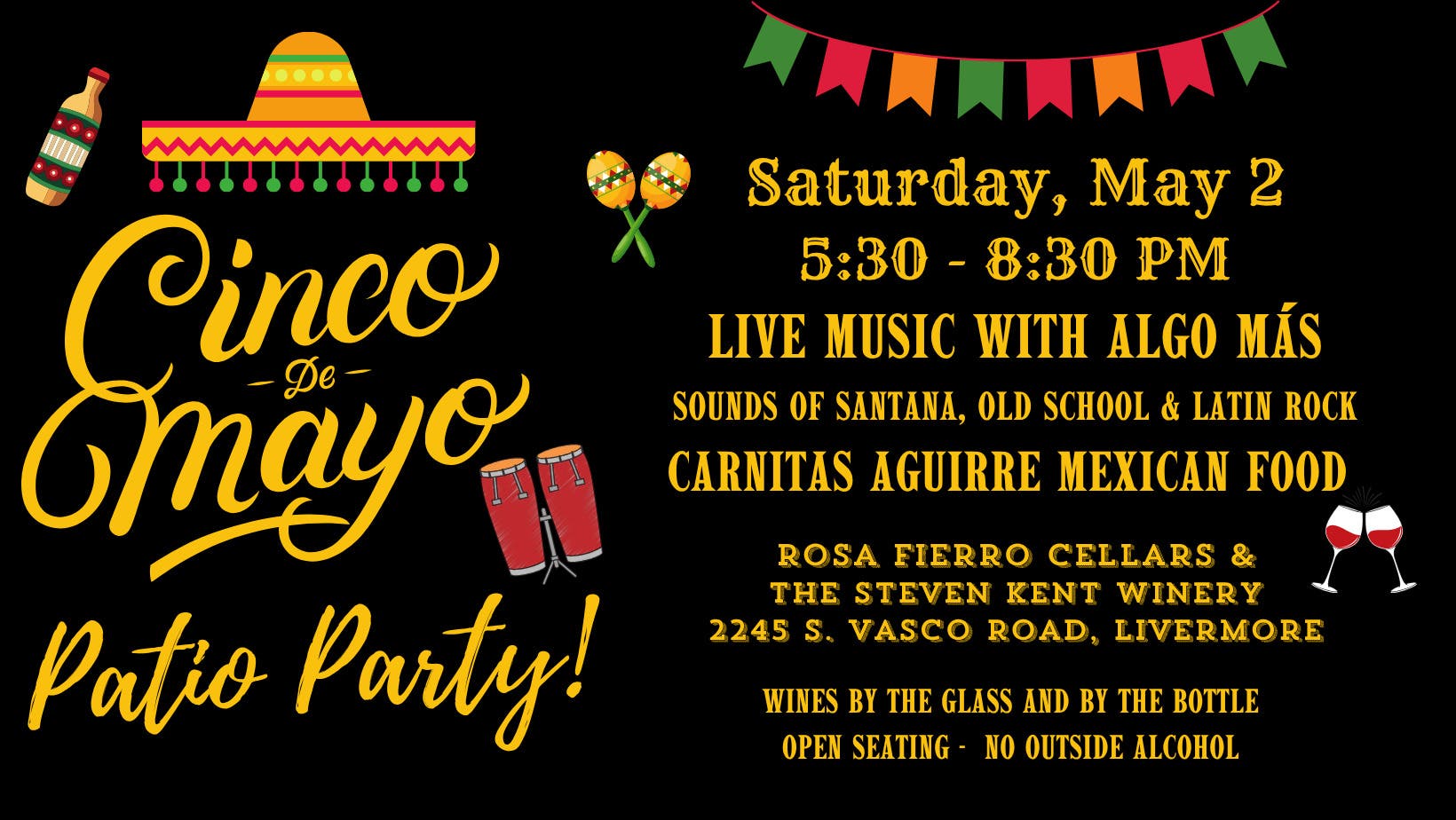 Cinco de Mayo Party with Rosa Fierro Cellars and Stephen Kent Winery!