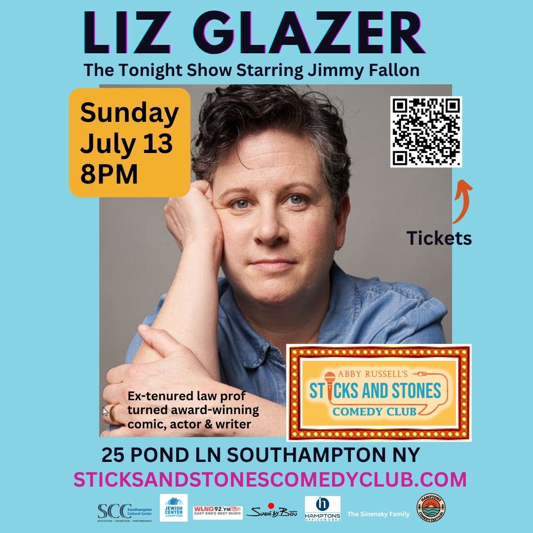 LIZ GLAZER Headlines All Star Sticks & Stones Comedy Club Show!