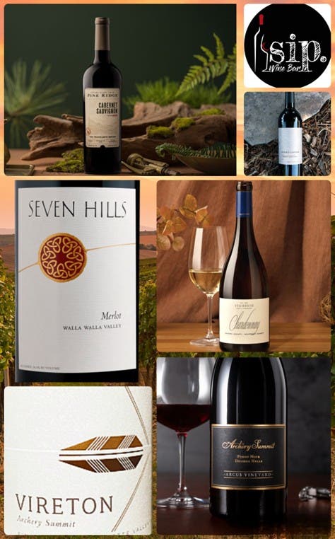 Crimson Wine Tasting at sip. Wine Bar