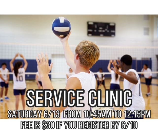 Volleyball Service Clinic for Teenagers