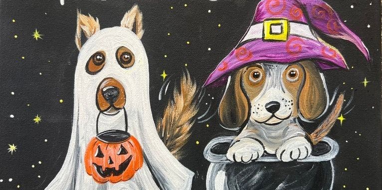 Paint & Sip Event @ Dashi Wine Bar and Emporium: Treats Please (No experience needed!)