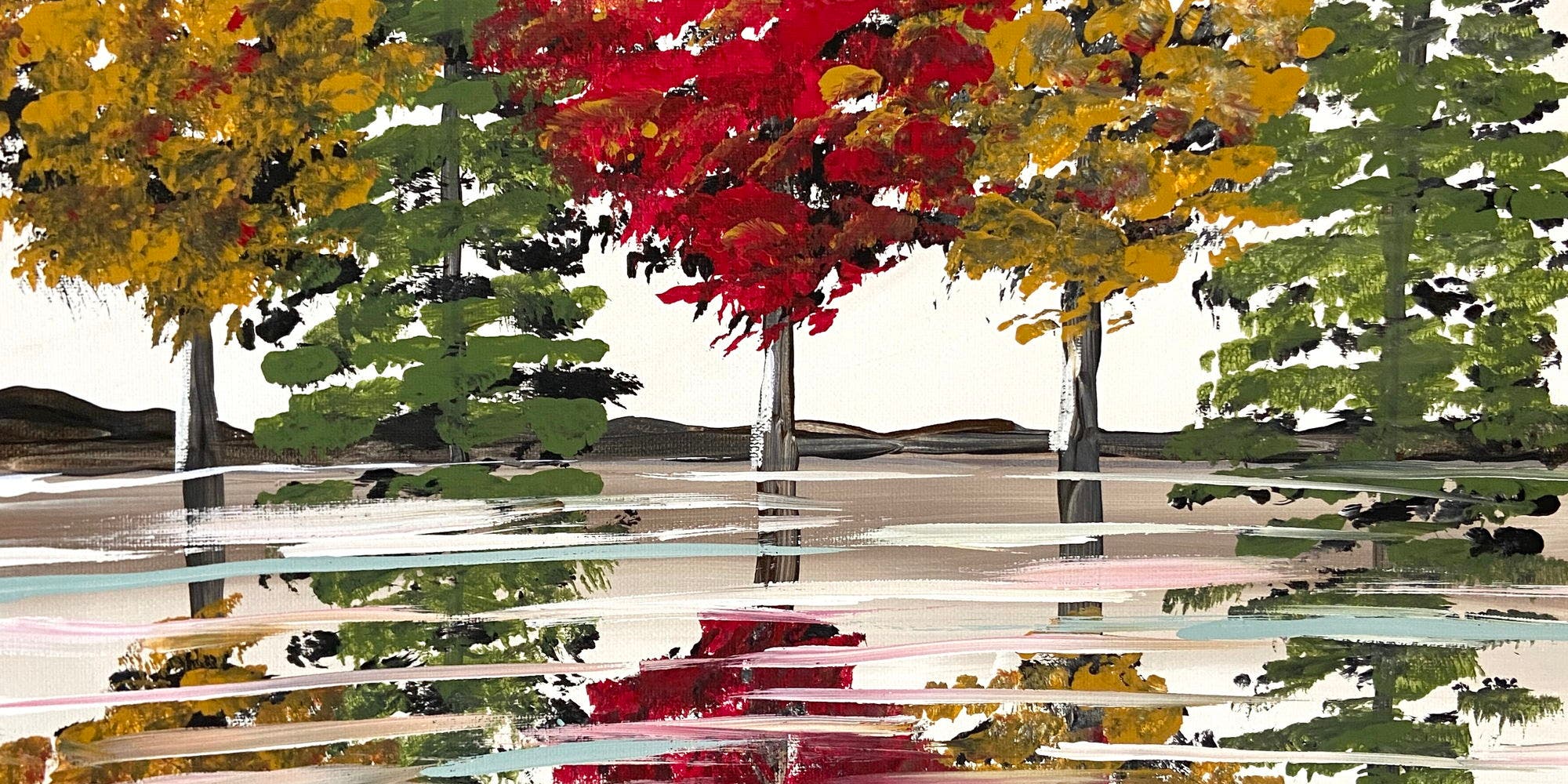 Paint & Sip Event @ Tideland Brewing: Fall Reflections (No experience needed!)