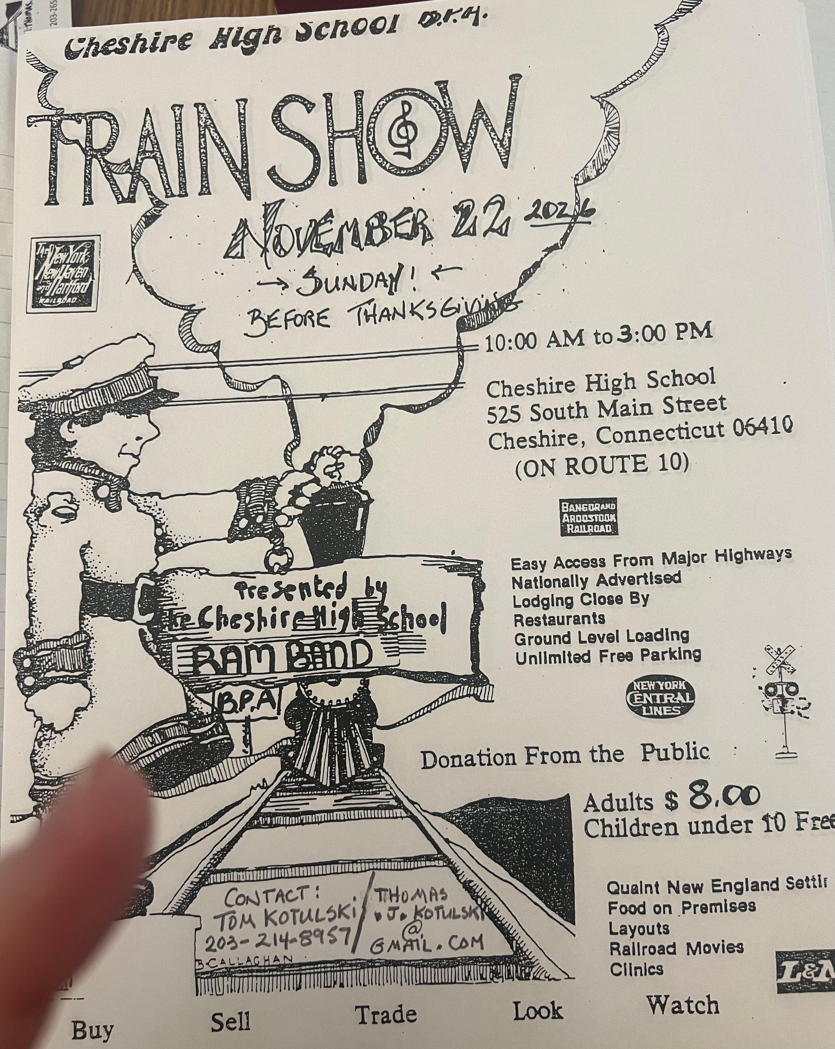 Cheshire High School Train Show
