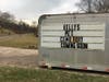 An image of the sign at 1099 Colegate Drive, Marietta Ohio on March 11.