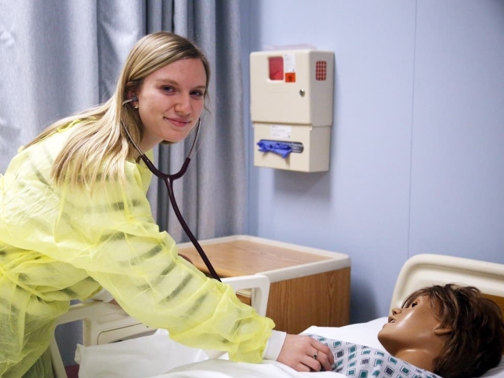 An image of WSCC student Mary Estes. She also attends Warren High School and will graduate this spring with a Practical Nursing certificate.