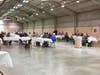 An image of the judges for the Marietta River City BBQ event in the Washington County Fairgrounds judging area.