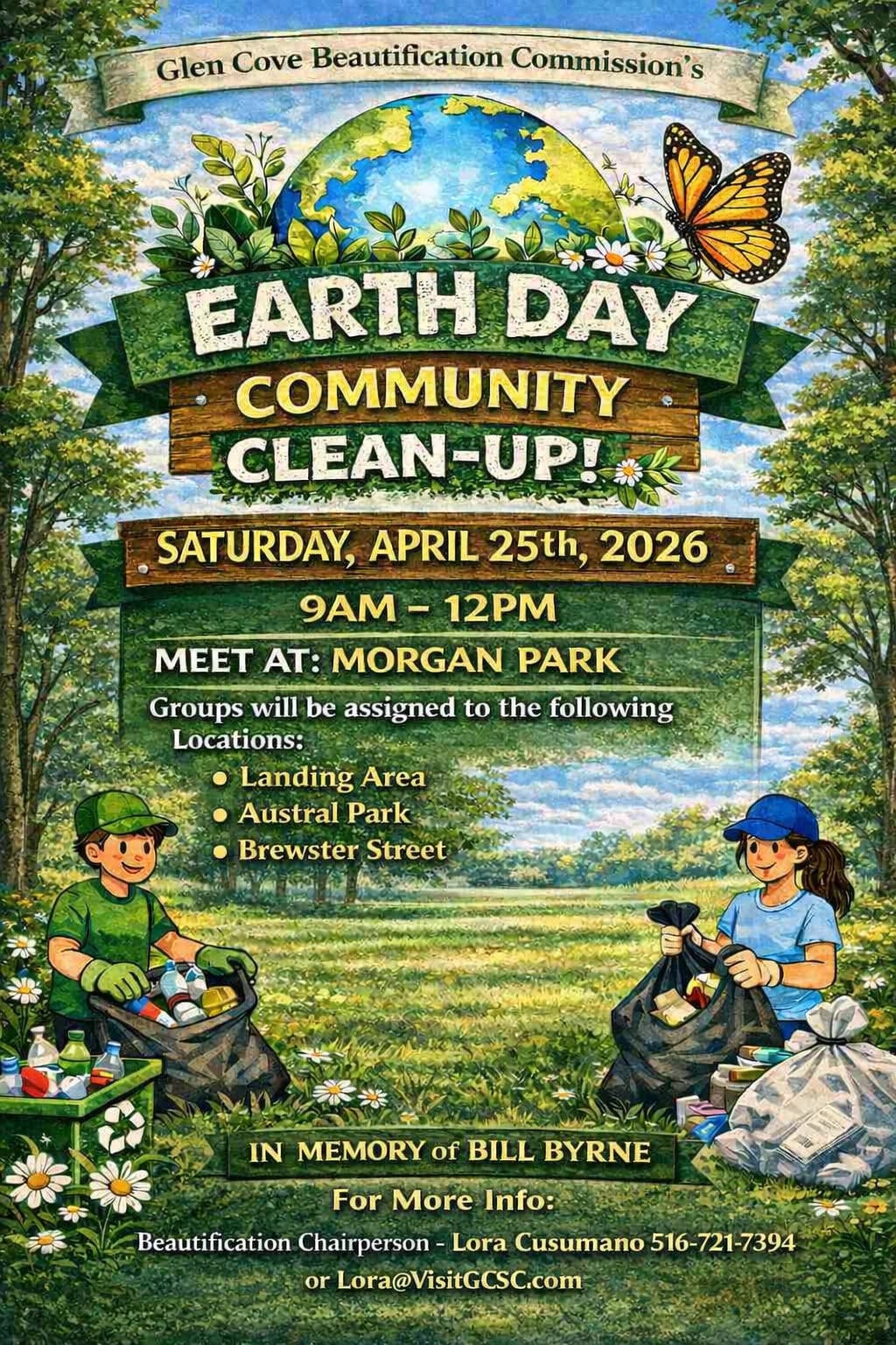 Glen Cove Beautification Commission's Earth Day Clean Up!