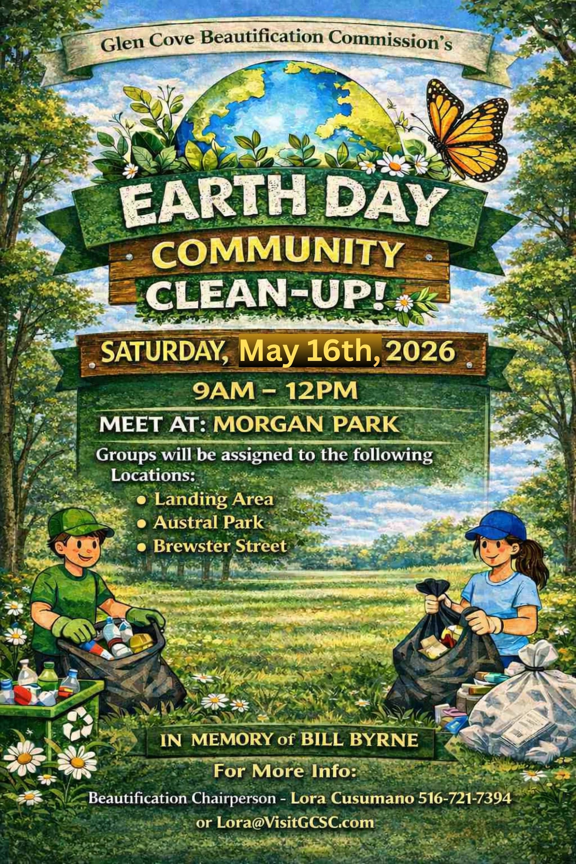 Glen Cove Beautification Commission's Earth Day Clean Up!