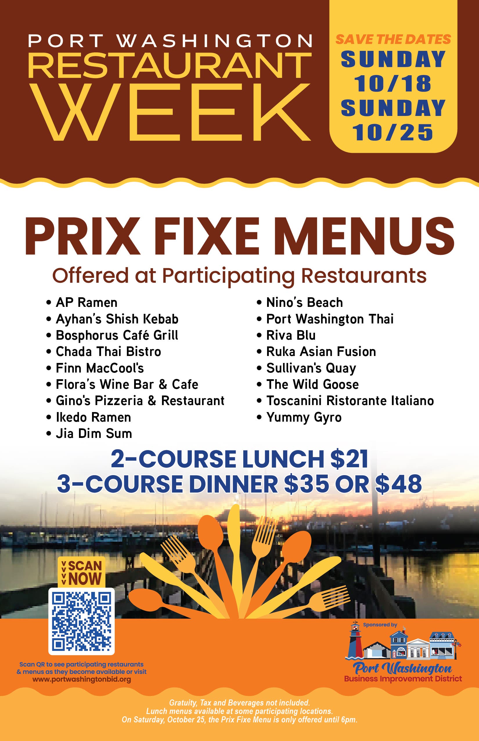 Port Washington Restaurant Week Returns