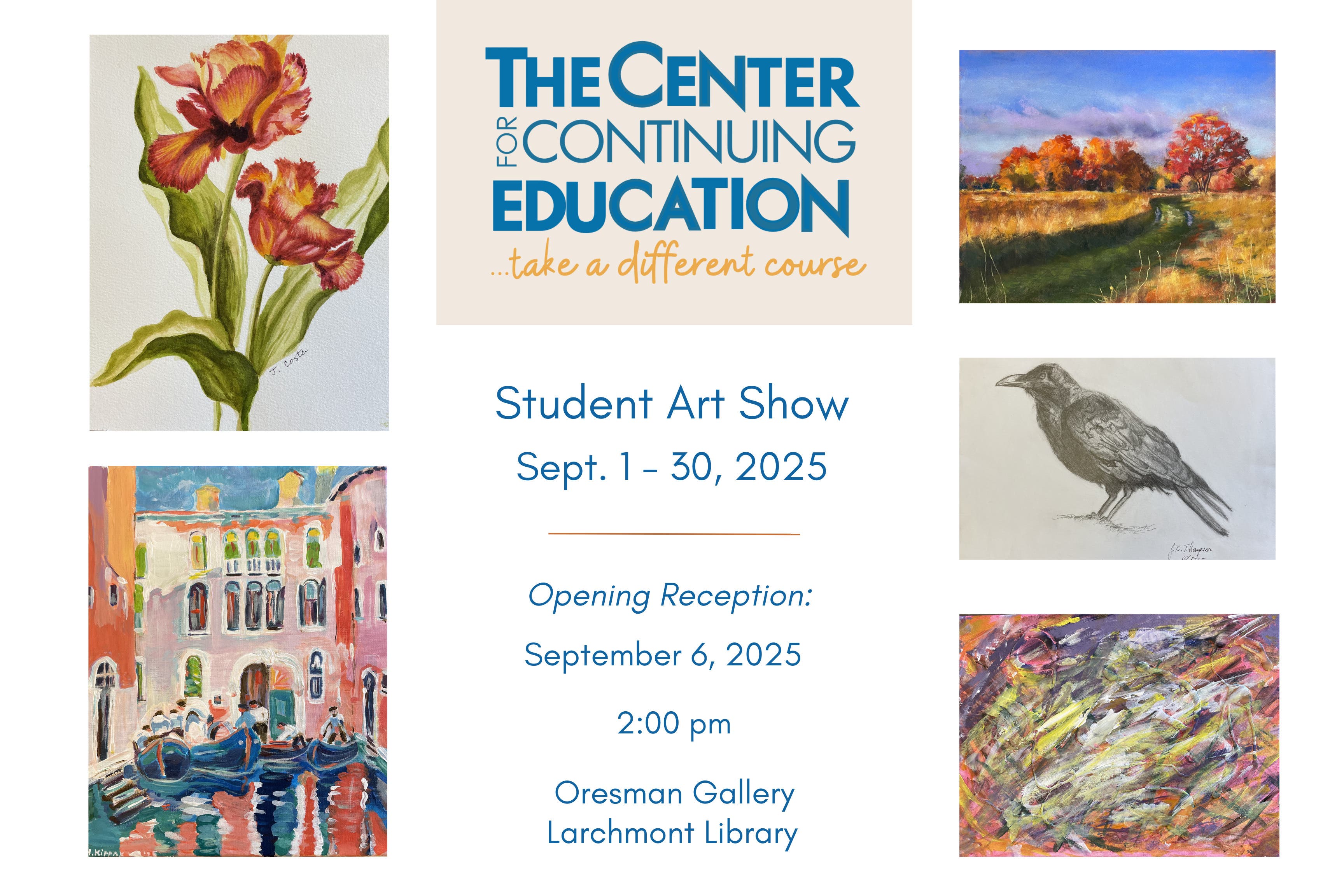 Sep 6 | Student Art Show from The Center for Continuing Education ...