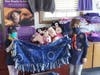 Cub Scout Pack 196 shows off their hard work making adoption blankets for homeless cats and dogs. 