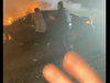 Robert ignored pleas from his friend and officers on the scene as he worked to free crash victims trapped in a burning car.