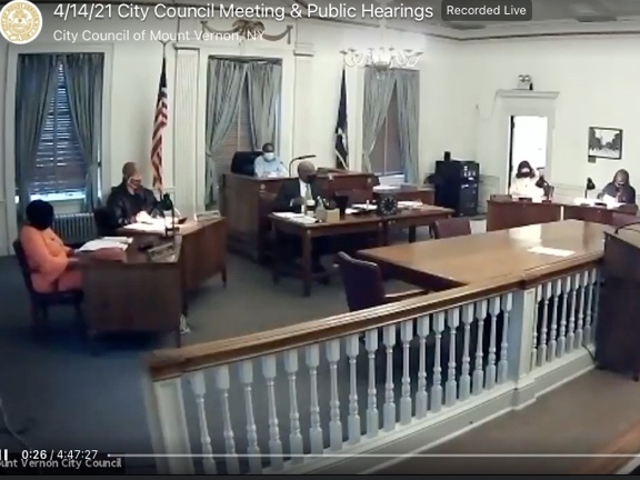 Mount Vernon City Council meeting on April 14.
