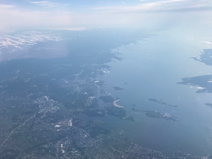 The Long Island Sound is surrounded by one of the densest population centers in North America. 