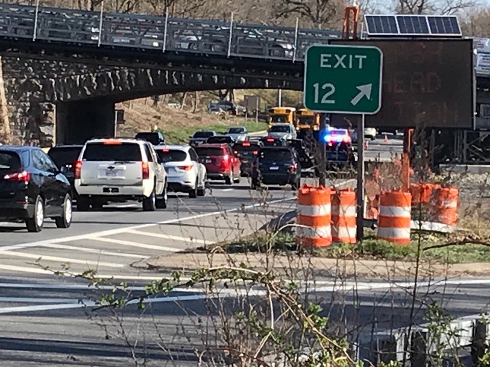 The accident started in the Northbound lanes of the Hutchinson River Parkway near Lincoln Avenue,