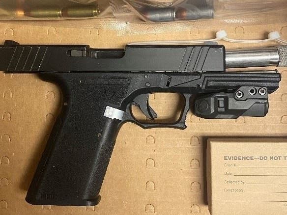A .40 caliber unregistered gun with no serial number was taken off the streets of New Rochelle Thursday night.