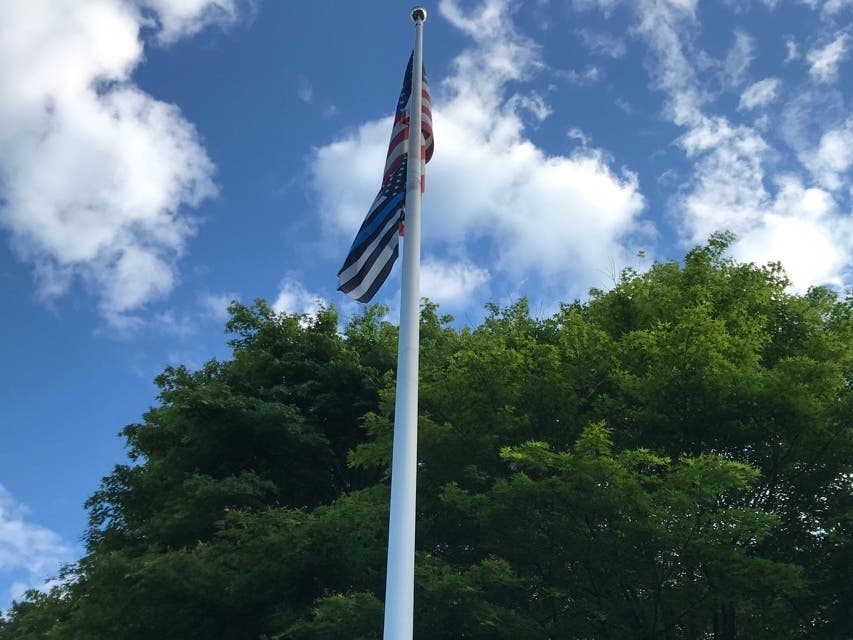 The Arthur DeMatte Memorial Park is a place to reflect on the life of a fallen Larchmont police officer. 