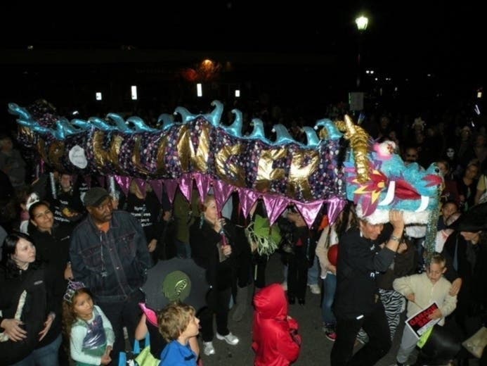Nyack Halloween Parade is the biggest Halloween parade in New York outside of Greenwich Village.