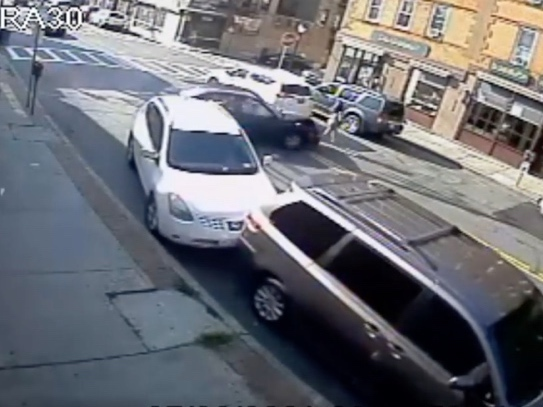 Yonkers police released security video of the crash.