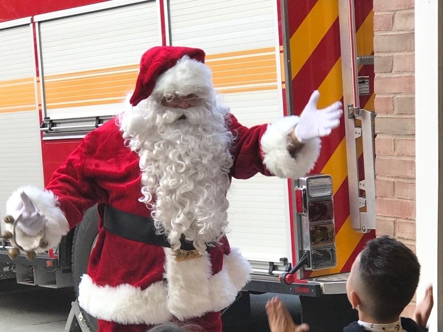 The annual Children's Holiday Party​​​ on Sunday at the Golden's Bridge Firehouse has been changed to a curbside event.