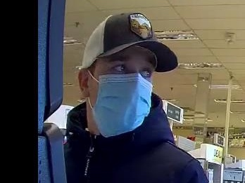 The man in this security footage is believed to have stolen a Hudson Valley victim's identity and taken it all the way to Long Island.