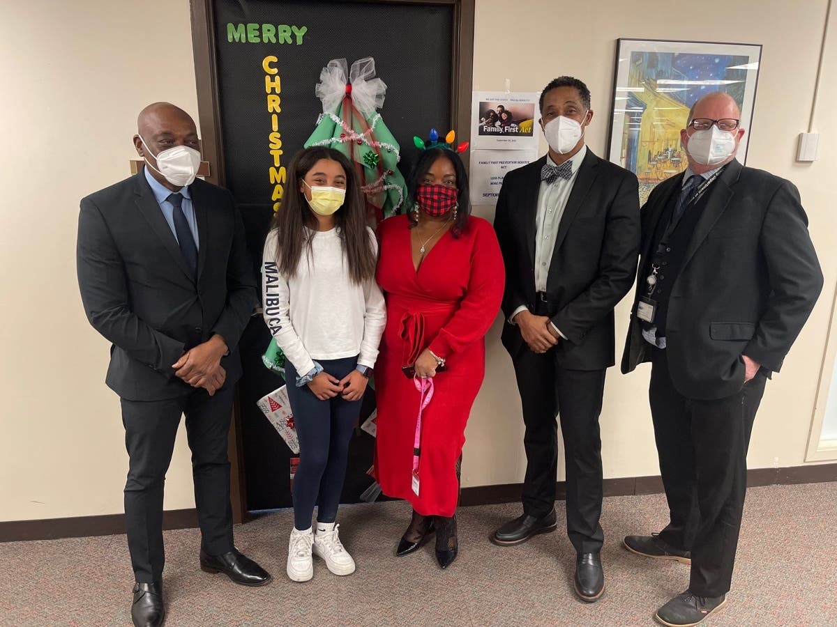 After making a video and posting it on social media, Sams was able to raise enough money to purchase gift cards for every teenager in the county's foster care system.   