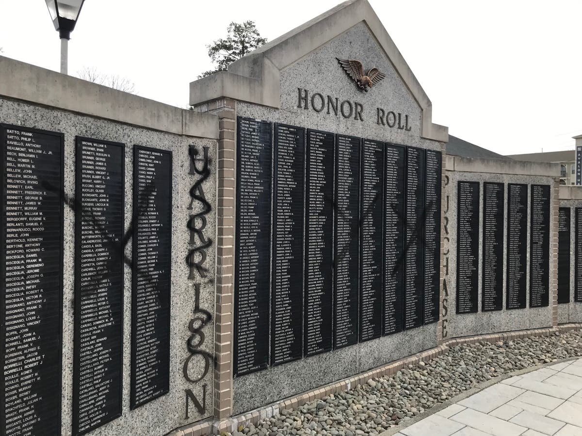 Generations of Harrison and Purchase families can be traced on the monument to wartime service. 
