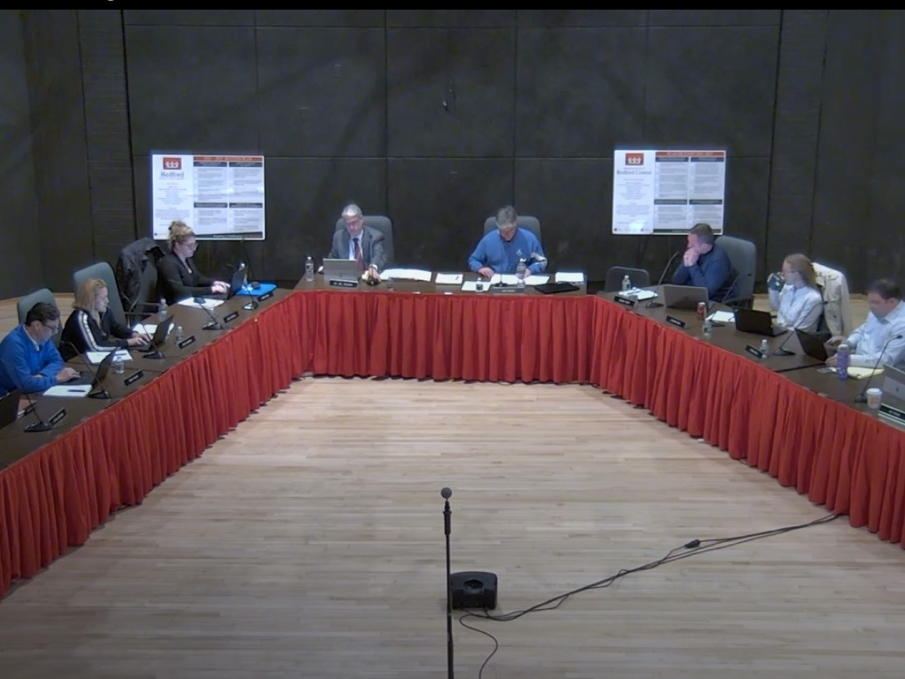 BOE President John Boucher​ read from a prepared statement at the April 20, meeting.