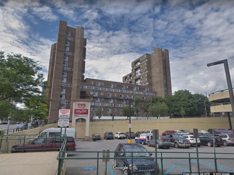 The violent incident unfolded near a shopping center in the heart of downtown Yonkers, according to police. 