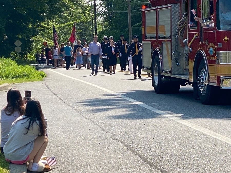 The annual Memorial Day Parade and Wreath Ceremony drew more than 130 local residents, many who participated in the line of march on Rt. 138 and others who were spectators along the route.