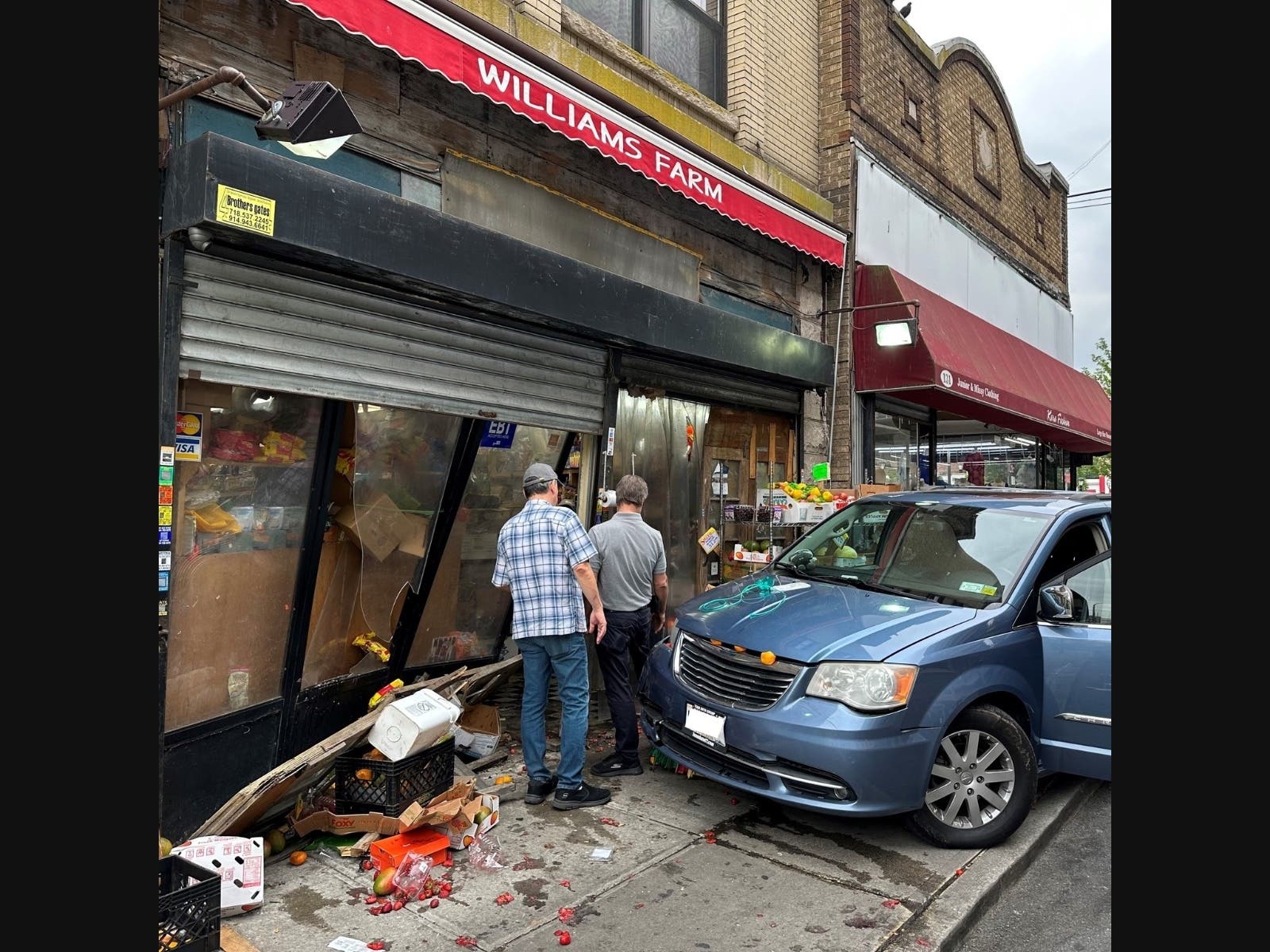 Yonkers police say the driver of this van should not have been behind the wheel without a licensed driver in the car. 