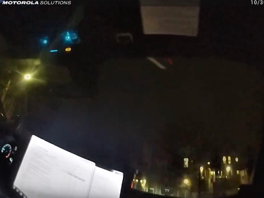 After nearly a half-hour, police saw a a man approach the stolen car and unlock it with a key fob, at which point, the police officers moved in to apprehend him.