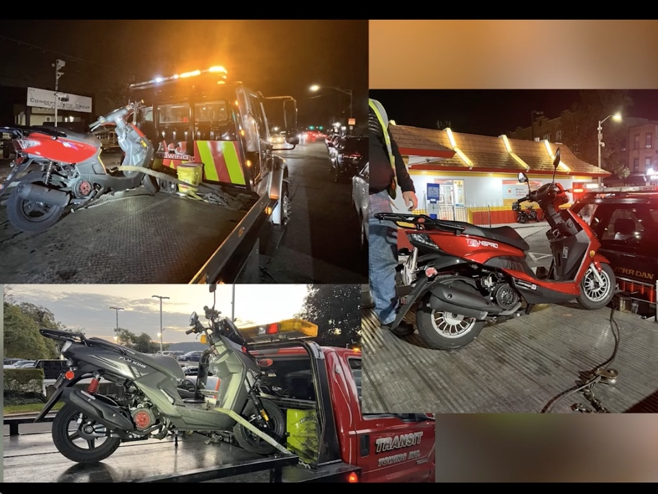 The Yonkers Police Department says their top citizen complaint is the reckless operation of unregistered mopeds, scooters, dirtbikes, motorcycles, and recreational vehicles.