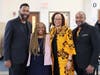 Ndaba Mandela, Smith, NMHZ Principal Barbara Abbey, and NMHZ Assistant Principal Gordon Palmer.