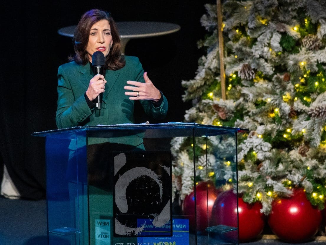December 10, 2023 — Brooklyn, NY — Governor Hochul delivers remarks at the Christian Cultural Center in Brooklyn.