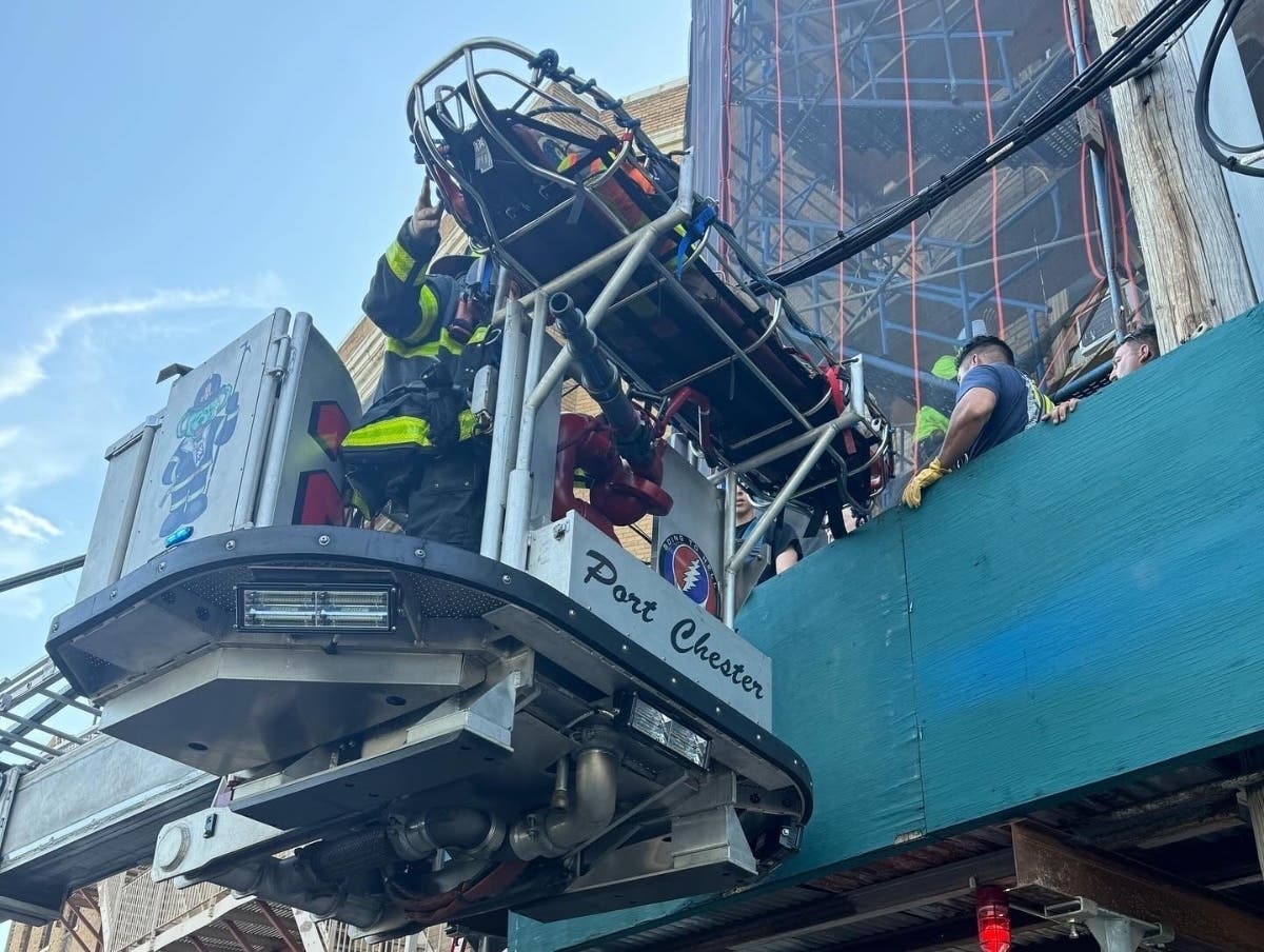 Countless hours of training by first responders paid off for a worker who found himself in an unexpected predicament.