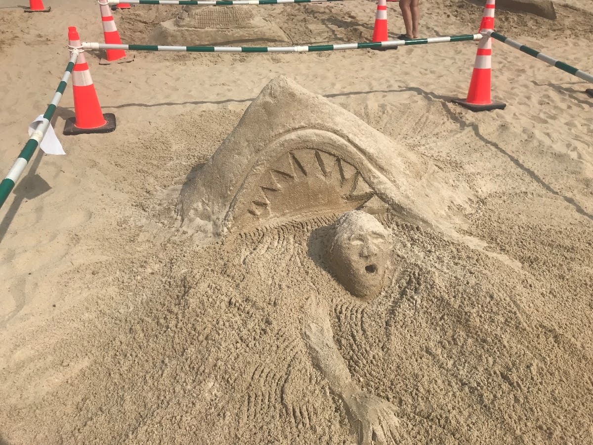 Get ready to see sharks (and maybe some dragons) at the beach. 