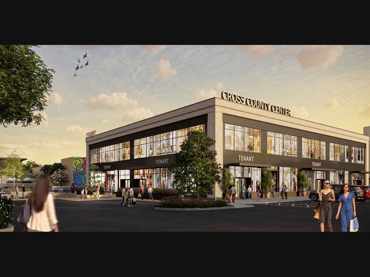 Two new buildings, a 14,000-square-foot single-story and a 44,000-square-foot two-story, will be built on the north lot at Cross County Center, with construction already underway, according to Marx Realty.