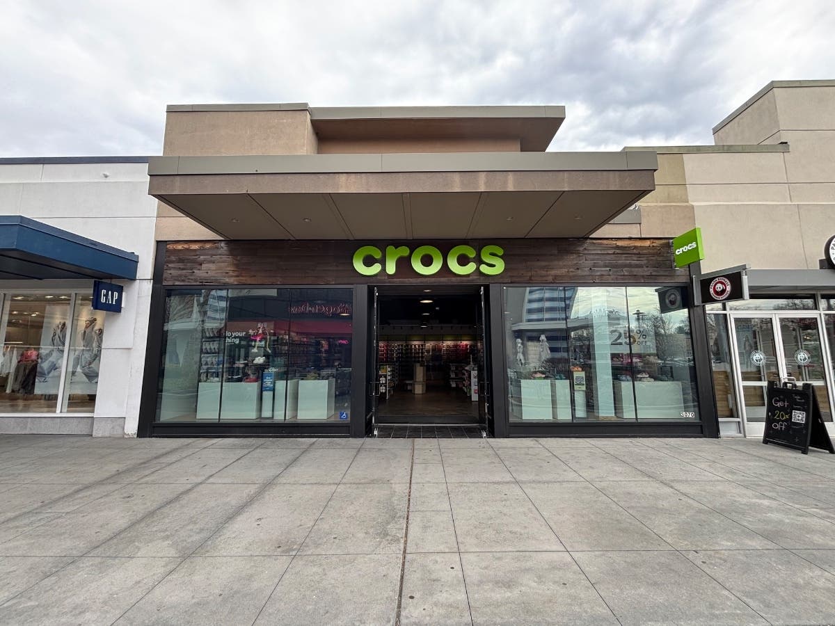 The new shop offers a wide (and colorful) assortment of its signature clogs, sandals, and seasonal styles for men, women, and kids.