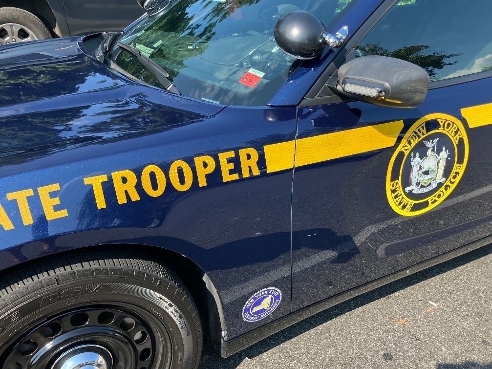 State police said the children were turned over to his wife, who was in the vehicle at the time.