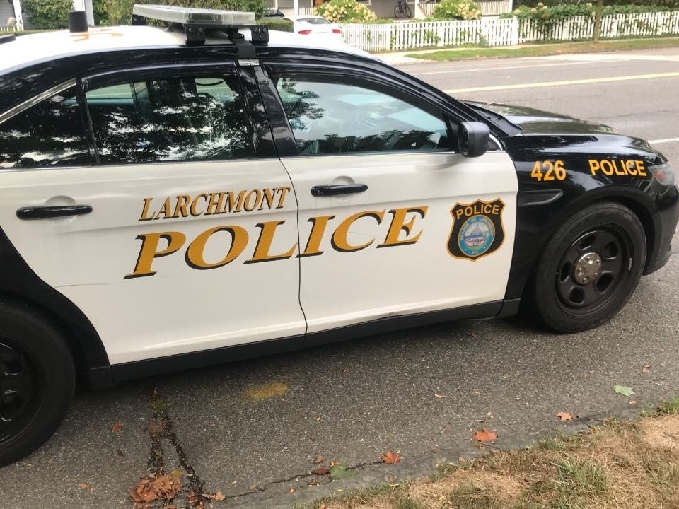 The Larchmont Police Department says that officers arrested two men in connection with a targeted phone scam that tried to defraud a 75-year-old of $25,000.
