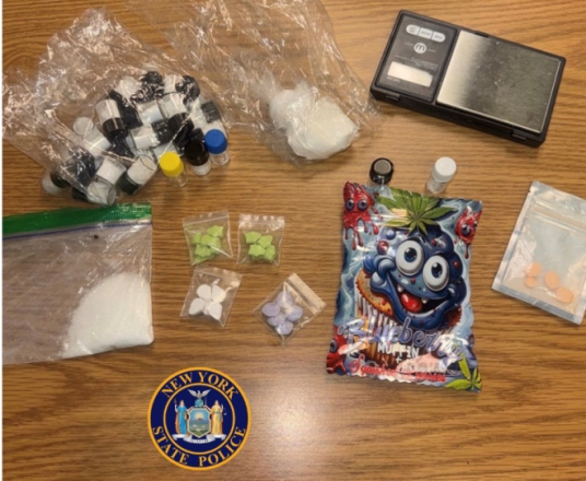 At the time of her arrest, the passenger was found to be in possession of several Adderall pills, according to police.