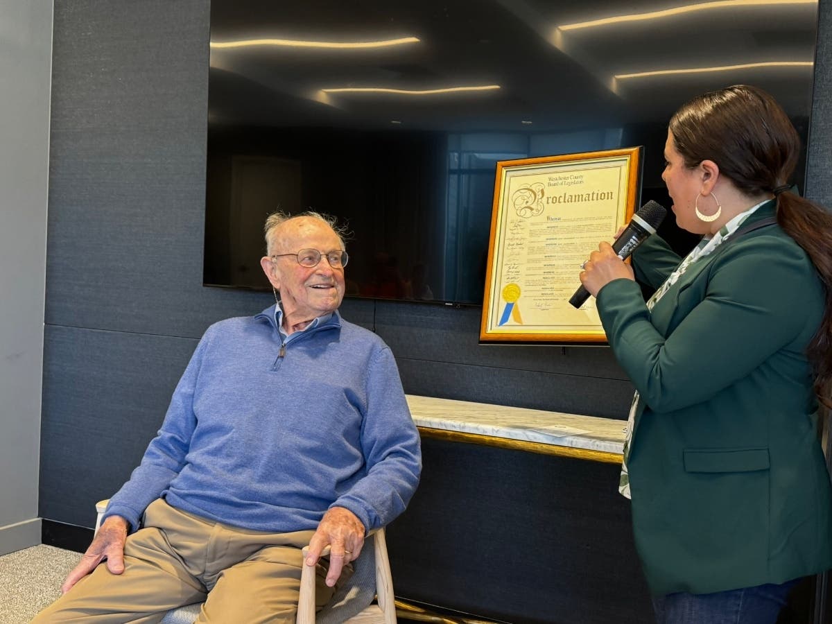 Goldschmidt celebrated his 103rd birthday with a large bash at Waterstone of Westchester.