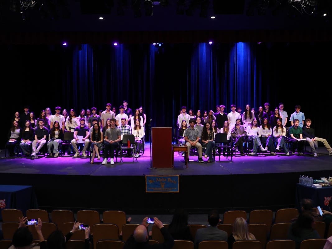 Each new member was recognized and given the Mu Alpha Theta pin.
