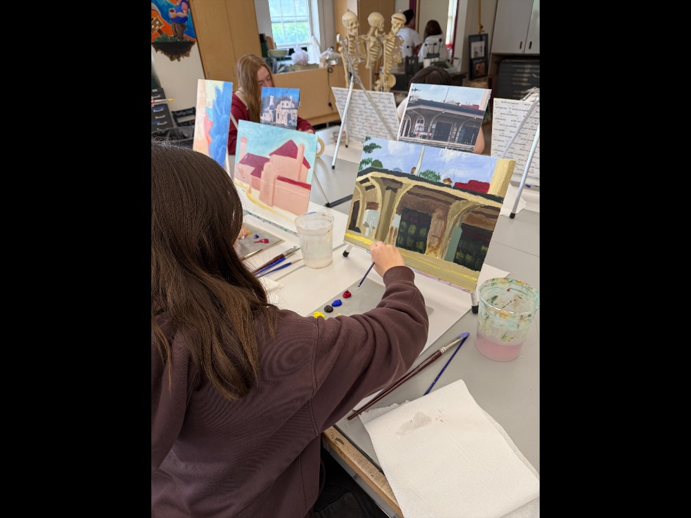 Bronxville High School students brought their community to life through a series of original paintings depicting various buildings and landmarks throughout the village of Bronxville.