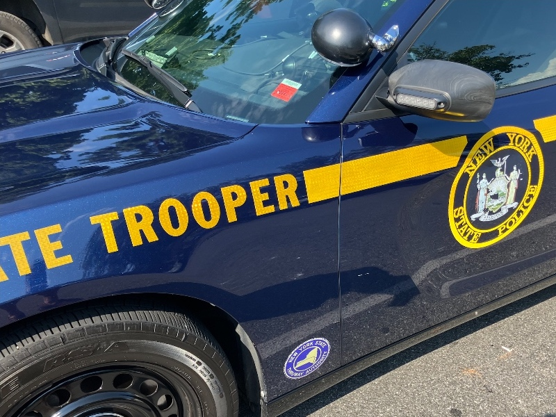Troopers stopped a 2016 GMC Yukon driving east on I-287, in the village of Harrison.