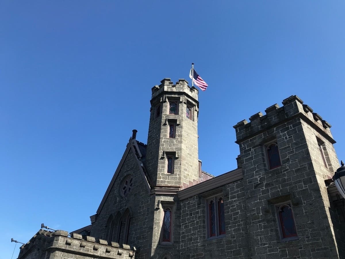 A man's home is his castle, but not this castle. This is Whitby Castle in Rye. 